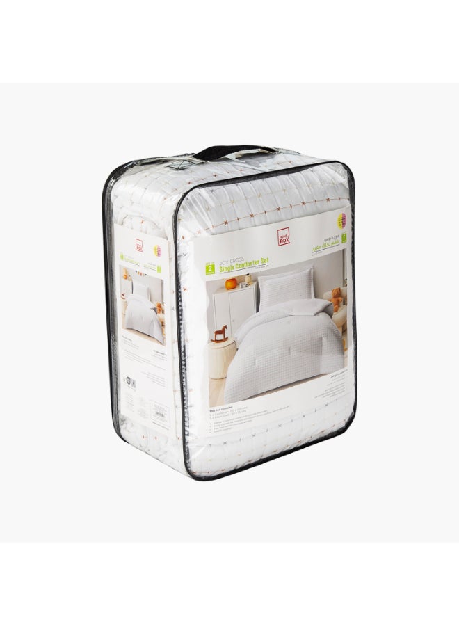 Home Box White Microfiber Comforter Set for Kids - Image 5